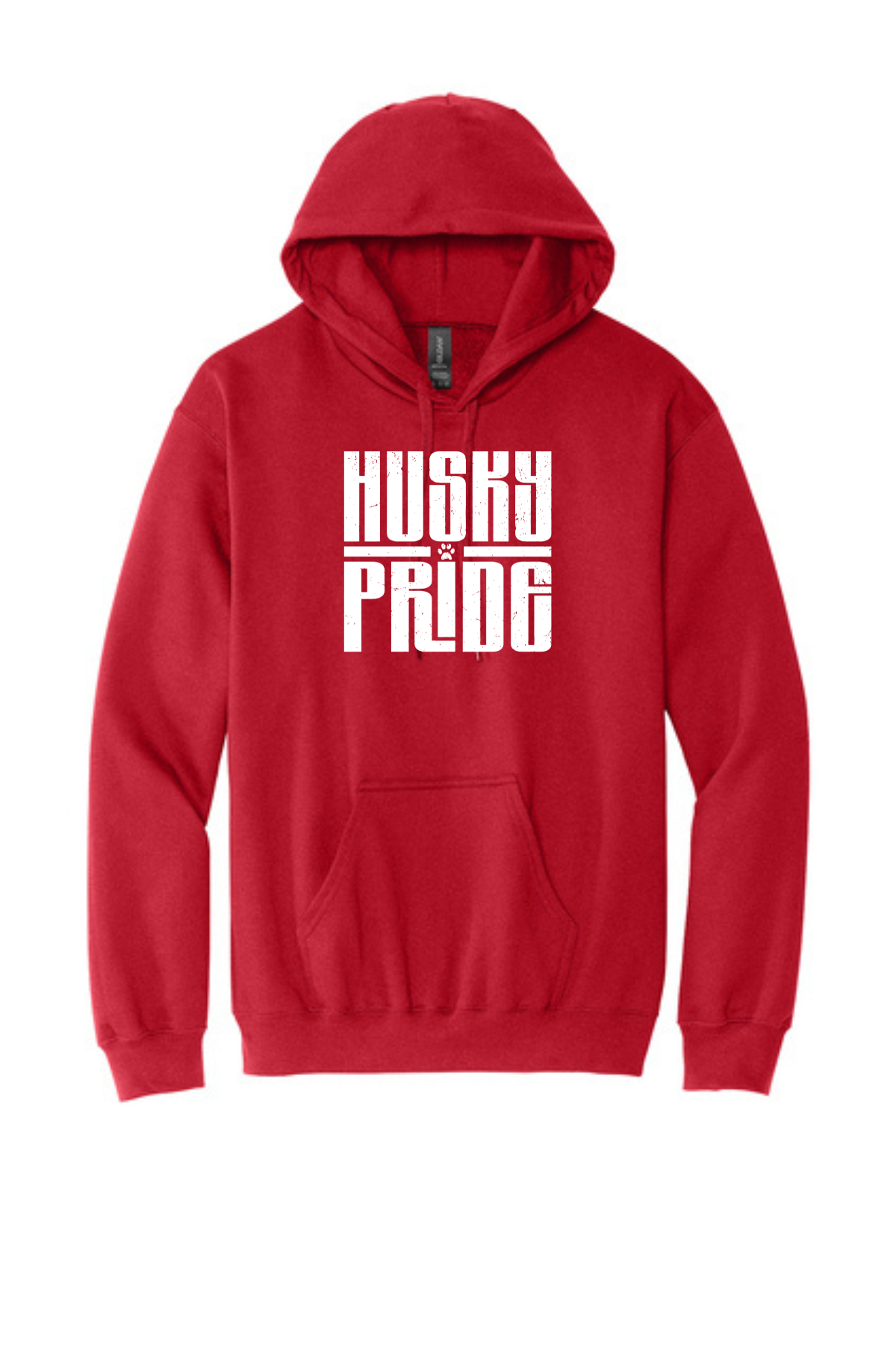 ADULT RED HUSKY PRIDE HOODIE