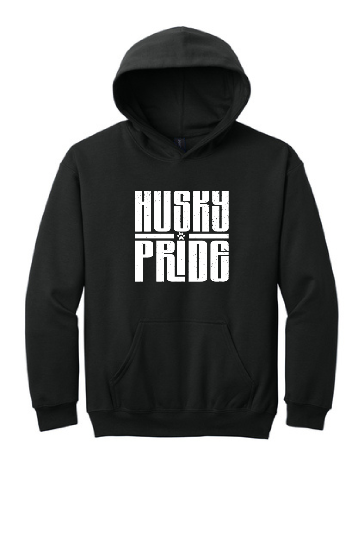 YOUTH BLACK HUSKY PRIDE HOODIE