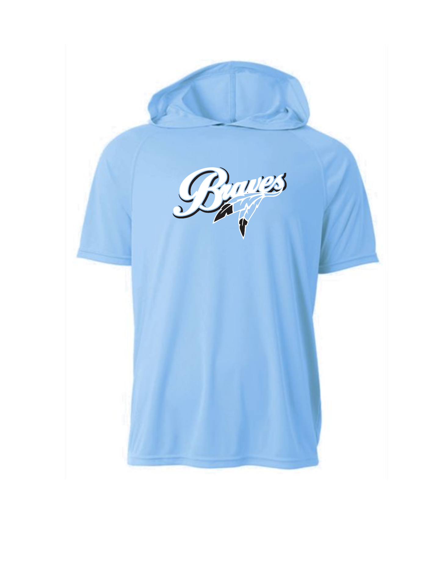 BRAVES HOODED SPORT Shirt BLUE