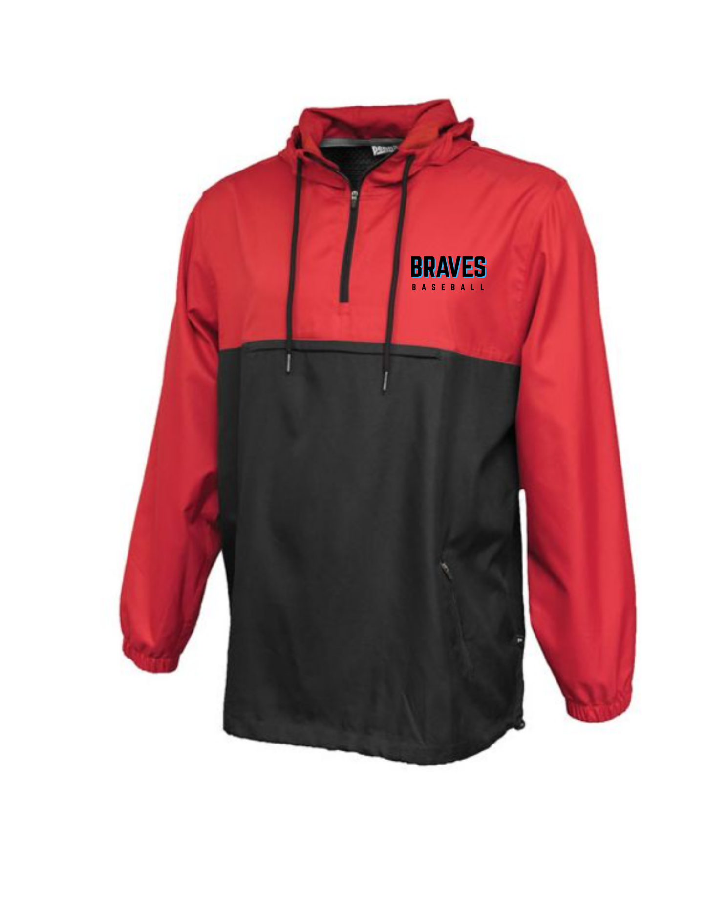 BRAVES PULL OVER WIND JACKET