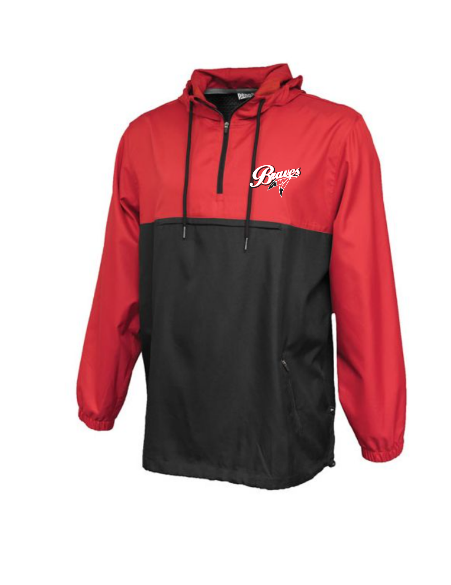 BRAVES PULL OVER WIND JACKET