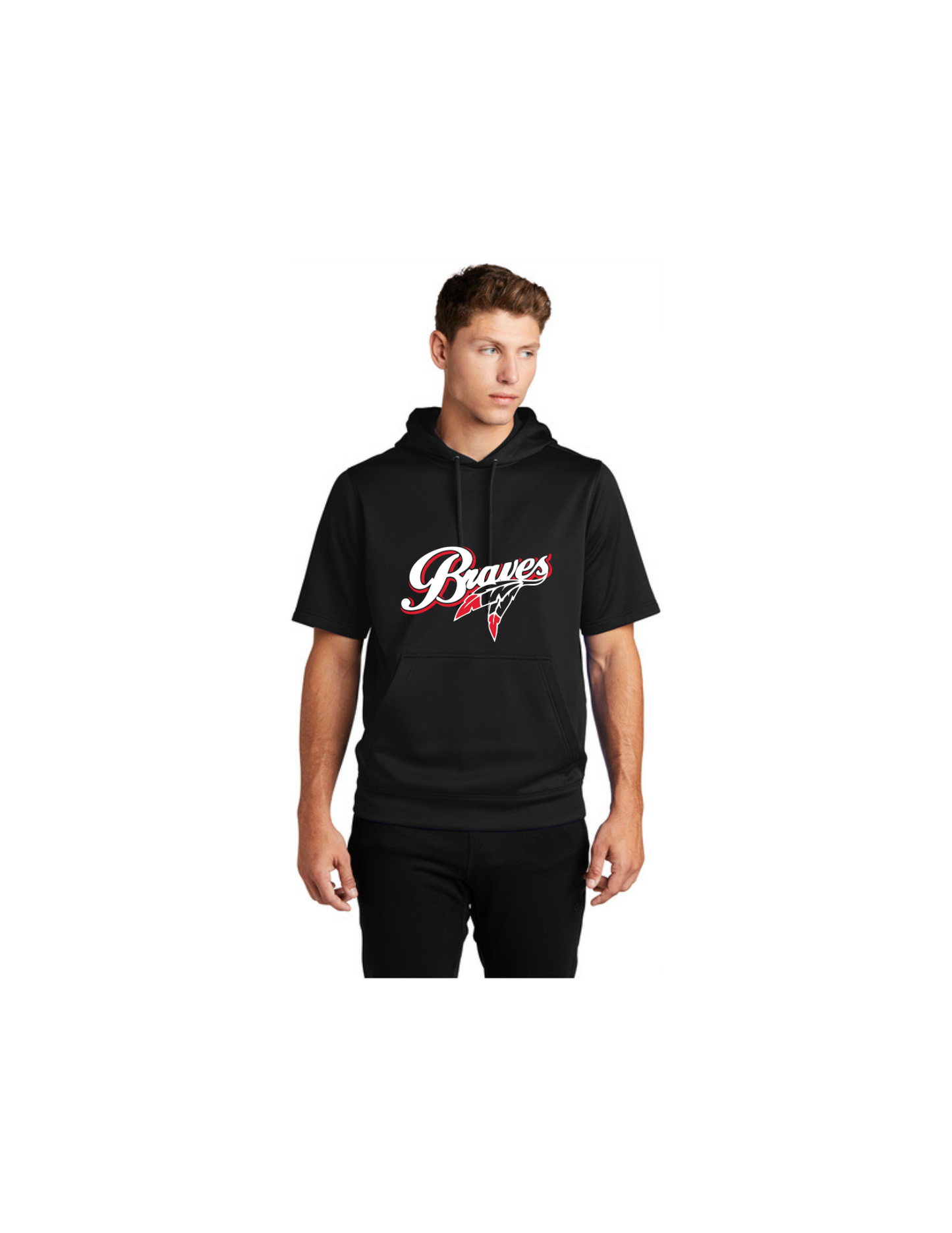 BRAVES Short Sleeve Hooded FLEECE *options