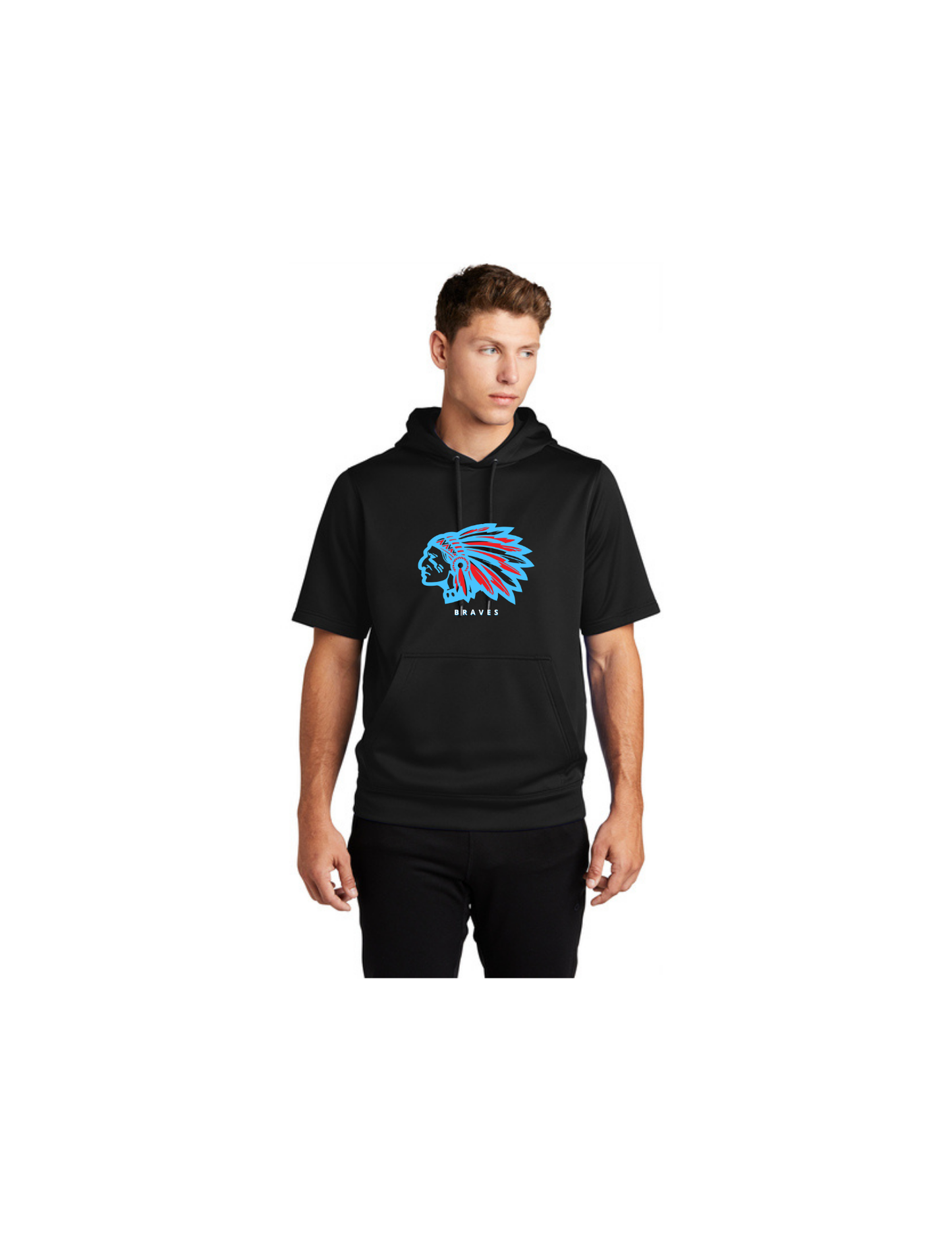BRAVES Short Sleeve Hooded FLEECE *options