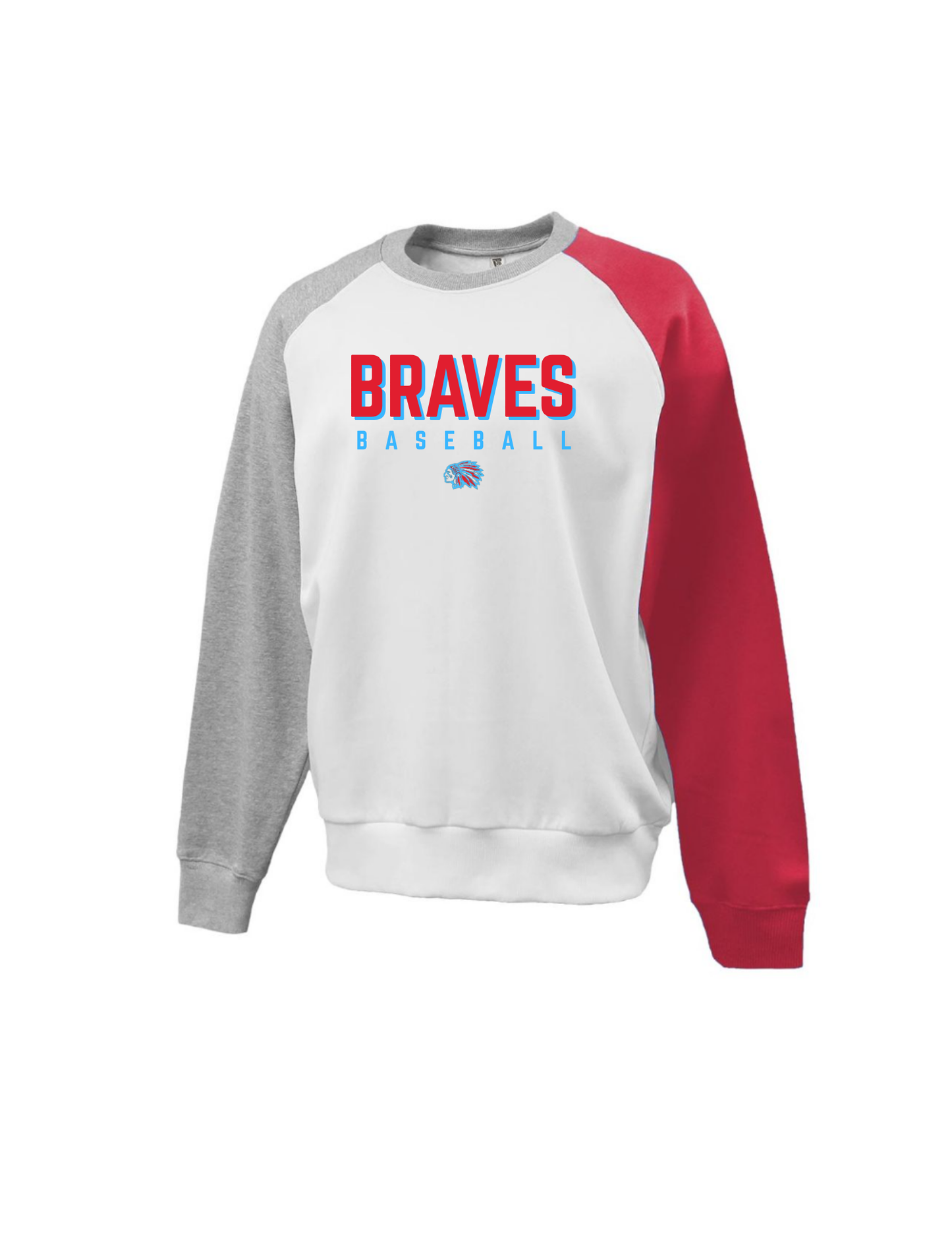 BRAVES COLOR BLOCK  CREWNECK *options