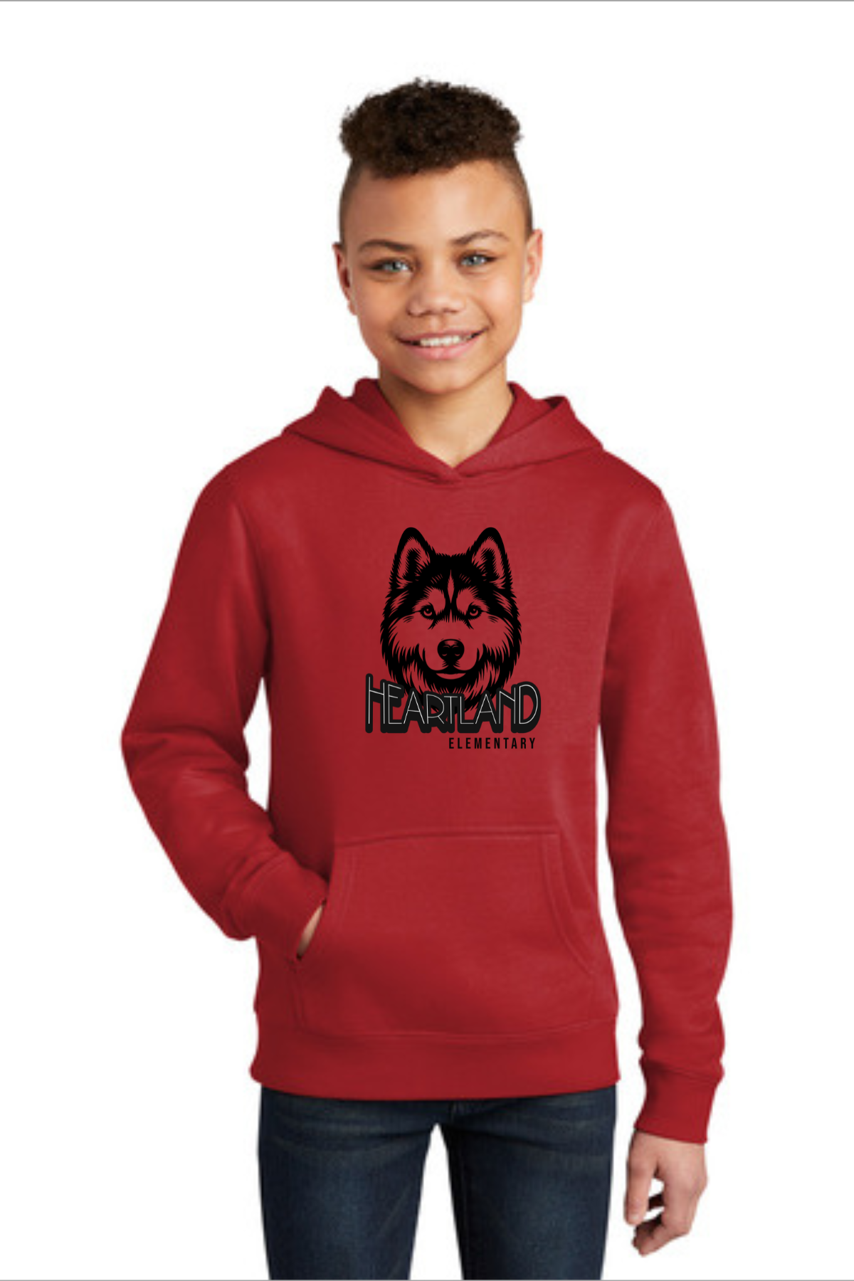 RED HEARTLAND  HOODIE