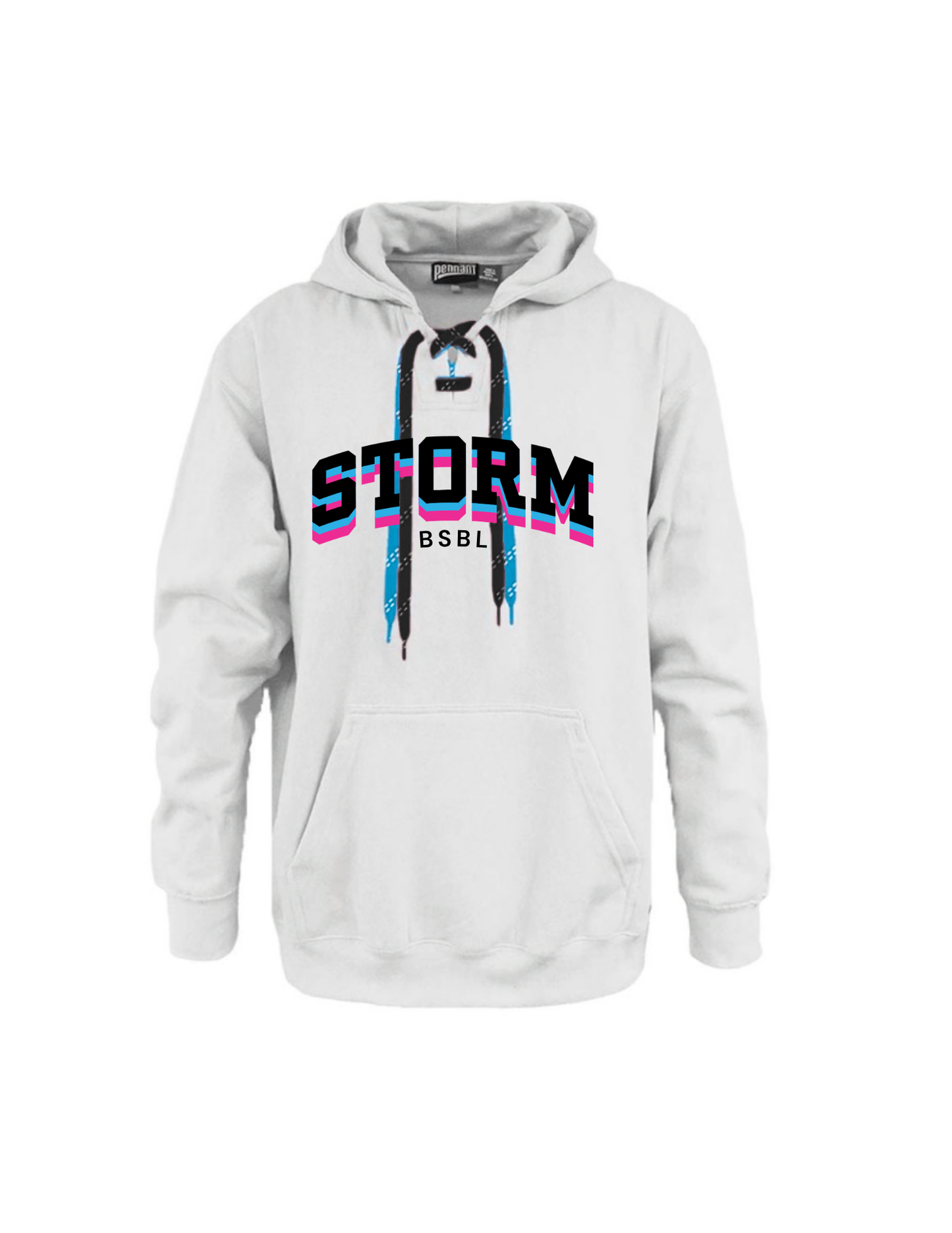 STORM WHITE Lace Up Hoodie