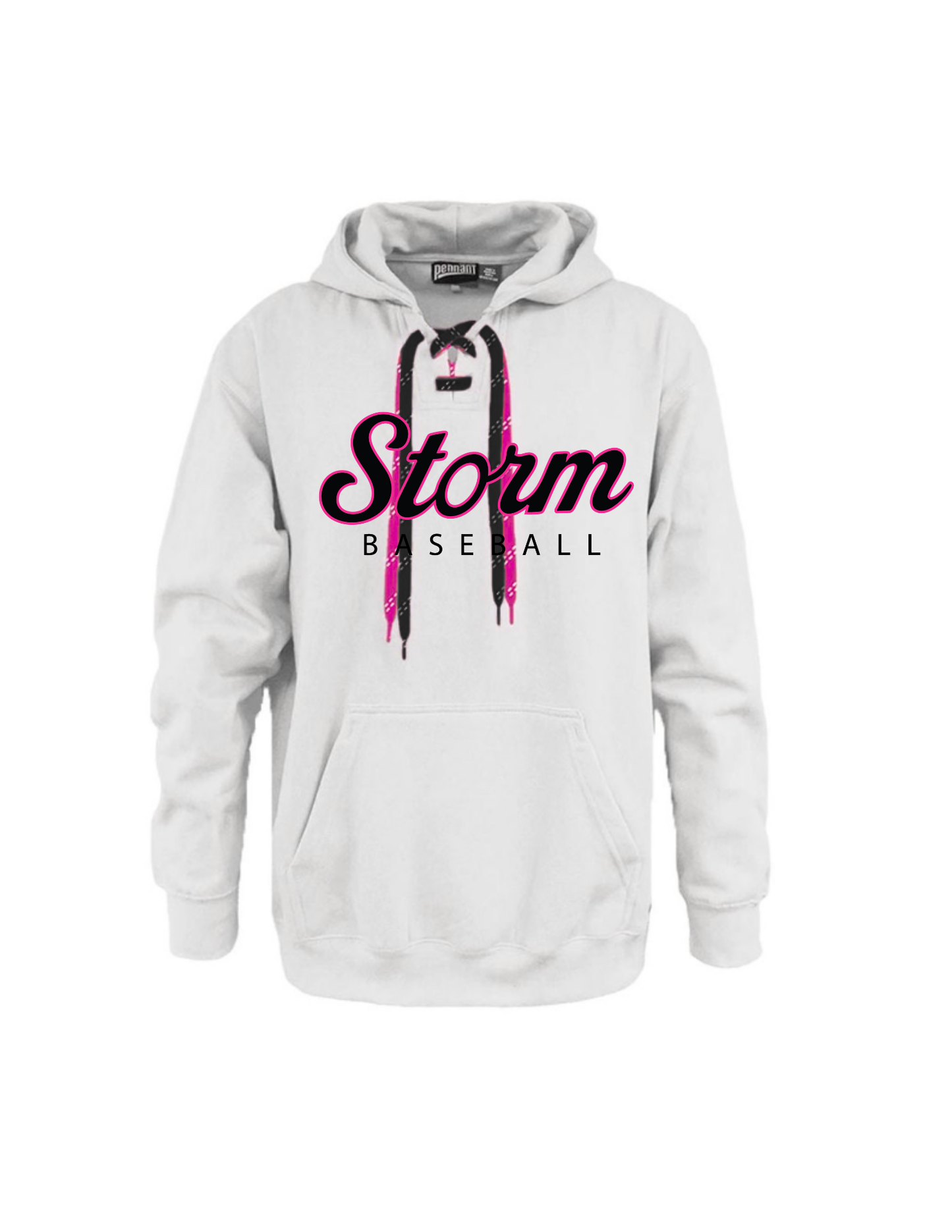 STORM WHITE Lace Up Hoodie