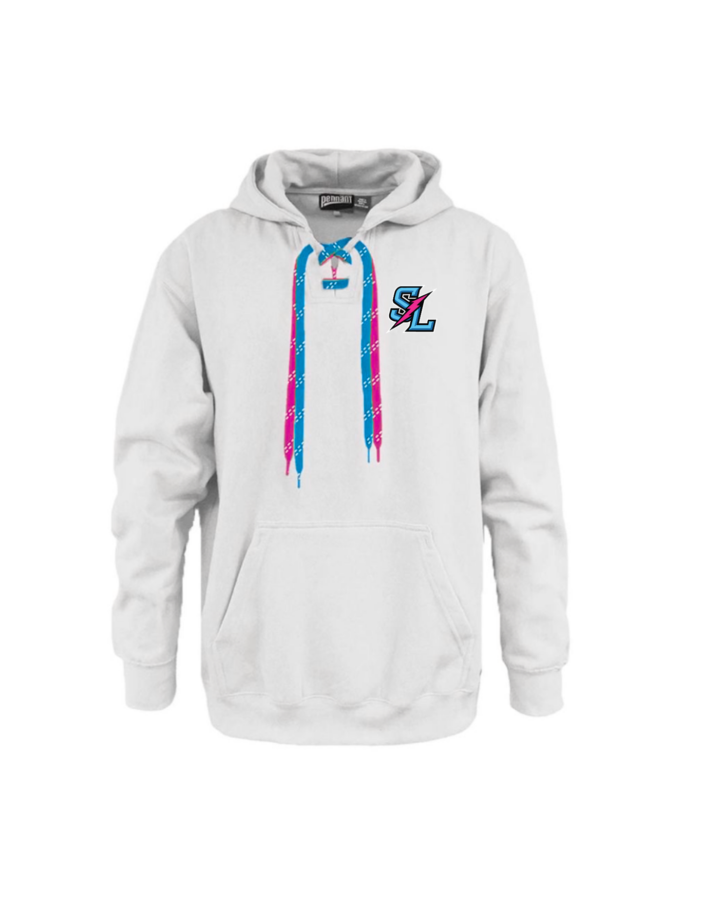 STORM WHITE Lace Up Hoodie