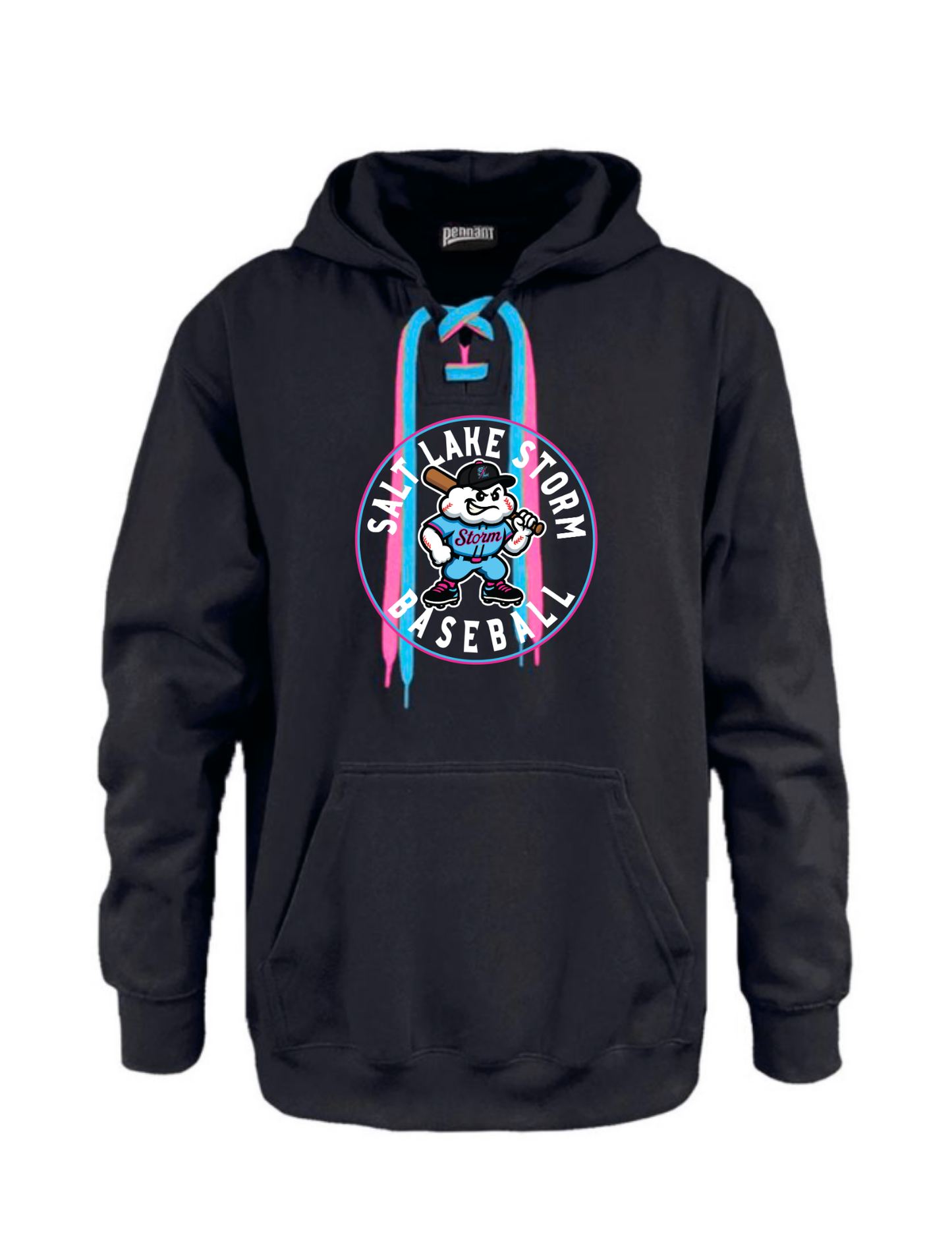 STORM BLACK Lace Up Hoodie