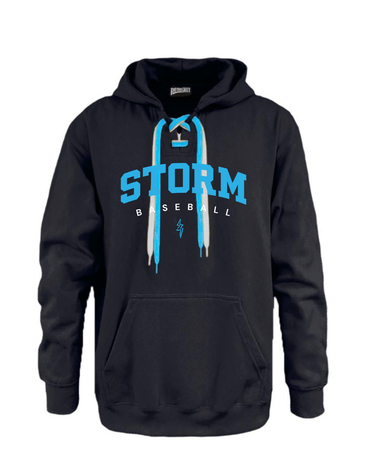 STORM BLACK Lace Up Hoodie