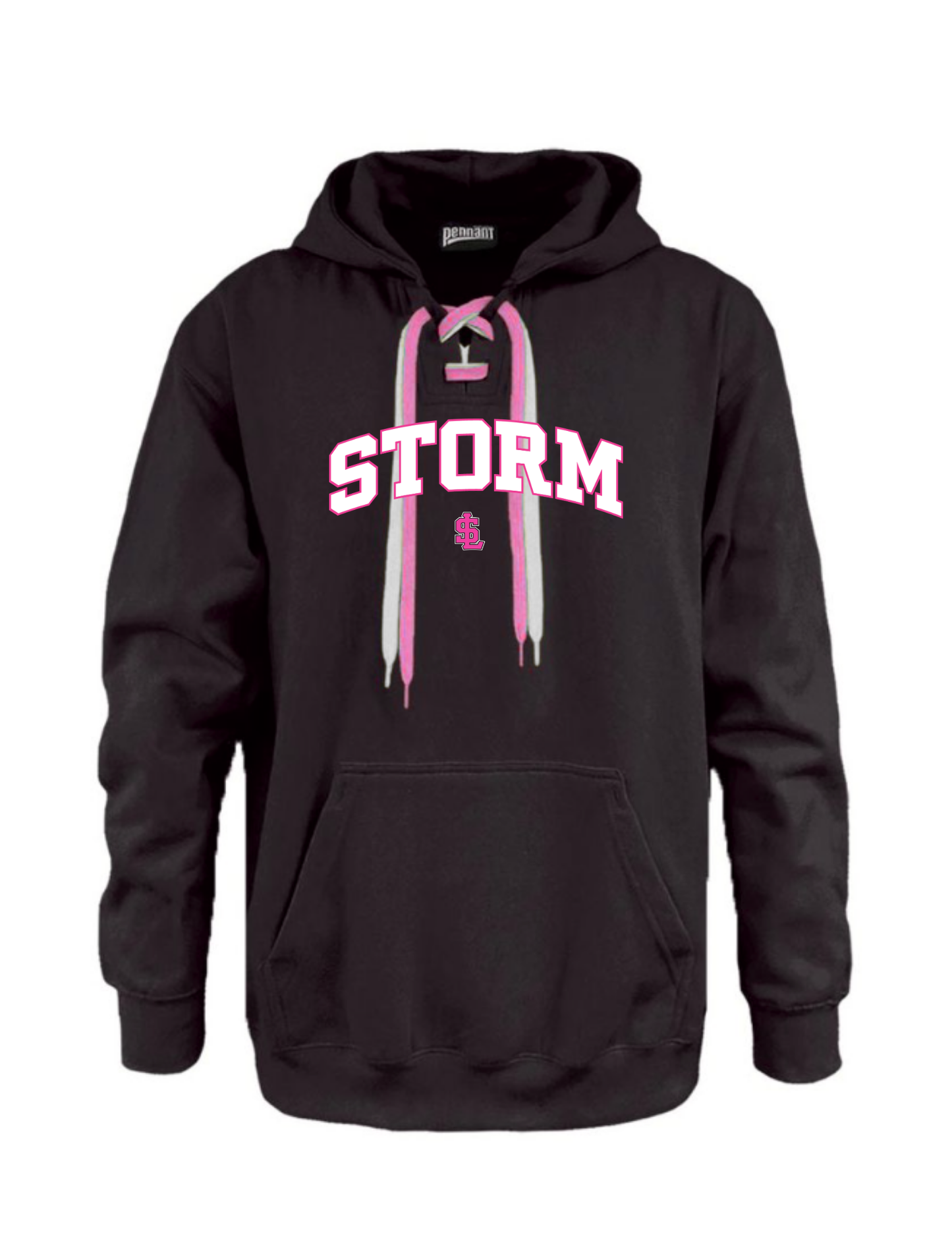 STORM BLACK Lace Up Hoodie