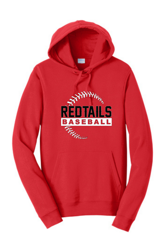 Redtails Stitch Hoodie- RED